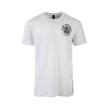 Load image into Gallery viewer, White Tide Apparel Jawz Short Sleeve Tee shirt featuring a graphic design, perfect for summer adventures and lounging.