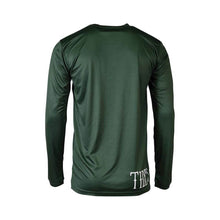Load image into Gallery viewer, Back view of the Deep Green Angler Jersey by Tide Apparel, featuring lightweight fabric for angling comfort.