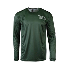 Load image into Gallery viewer, Deep Green Angler Jersey by Tide Apparel, lightweight and breathable, perfect for active outdoor adventures.