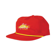 Load image into Gallery viewer, Red Tide Apparel Beach Snapback cap with yellow detailing, ideal for outdoor activities and casual wear.