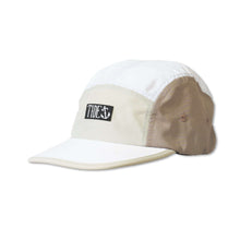 Load image into Gallery viewer, Angler Cap - Frost in beige and white, made of 100% spandex for comfort, quick-drying fabric ideal for fishing.