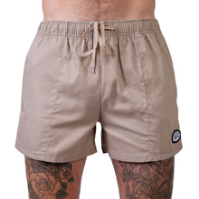 Load image into Gallery viewer, Khaki Yabbies shorts for men featuring zip pockets, ideal for outdoor activities and fishing.