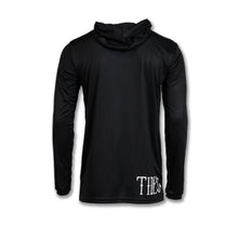 Load image into Gallery viewer, Black Hooded Fishing Jersey