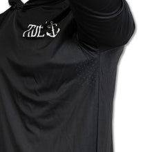 Load image into Gallery viewer, Black Hooded Fishing Jersey