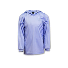 Load image into Gallery viewer, Kids Purple Hooded Fishing Jersey