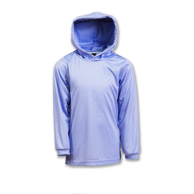 Kids Purple Hooded Fishing Jersey