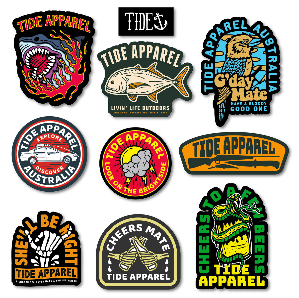 Sticker Pack – Tide Apparel